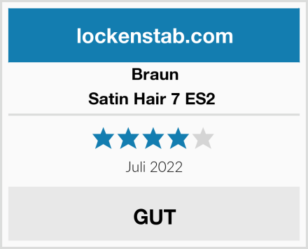 Braun Satin Hair 7 ES2  Test