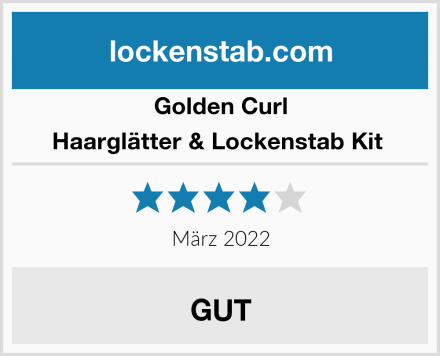 Golden Curl Haarglätter & Lockenstab Kit  Test
