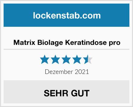  Matrix Biolage Keratindose pro Test