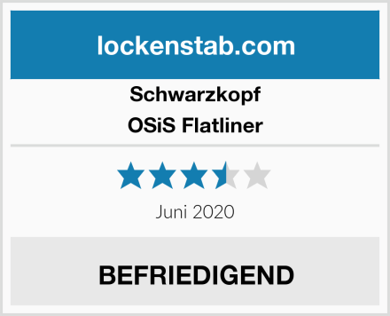 Schwarzkopf OSiS Flatliner Test